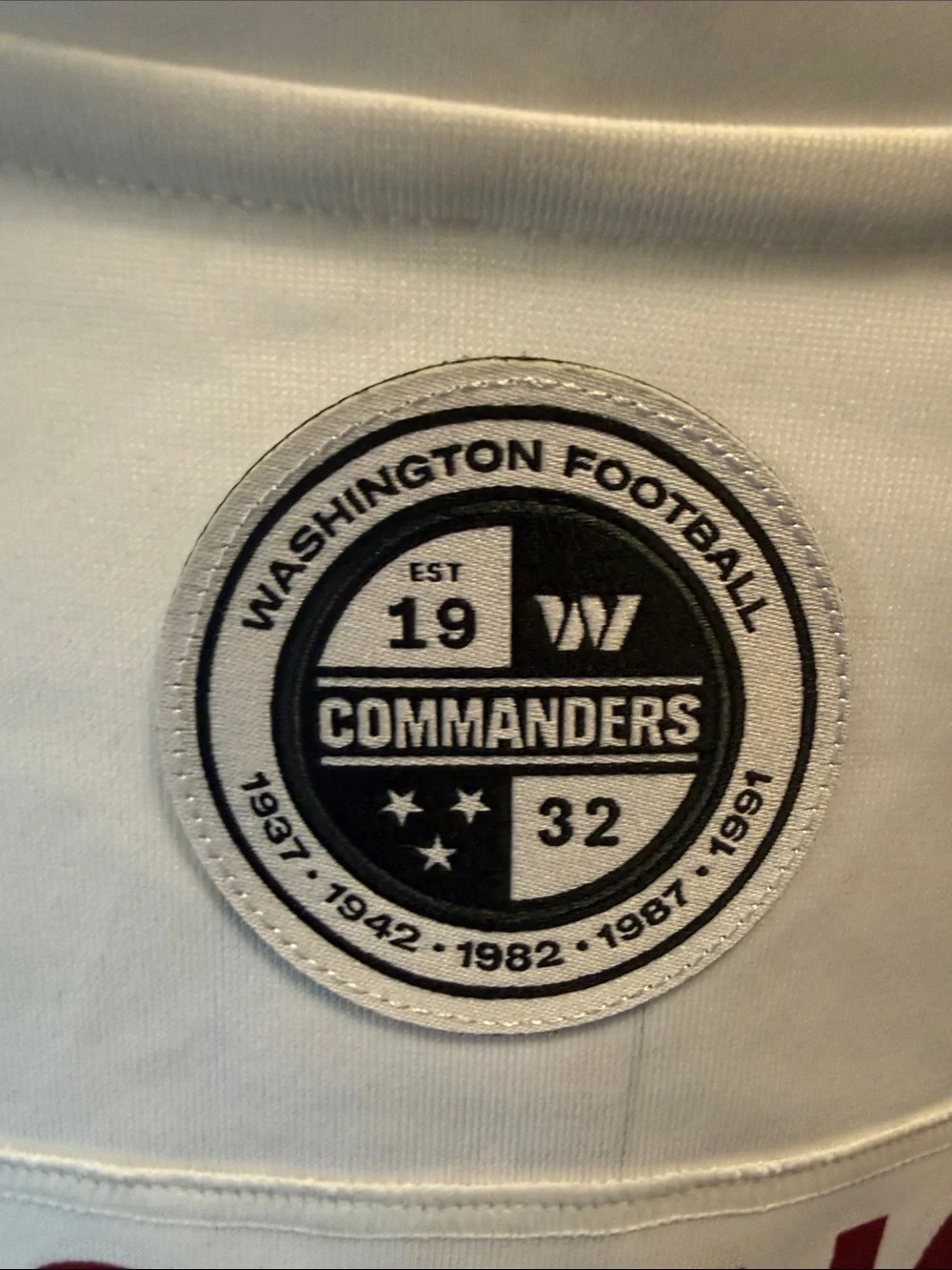 Nike Washington Football Team #99 White and Burgundy Jersey - Picture 4 of 8